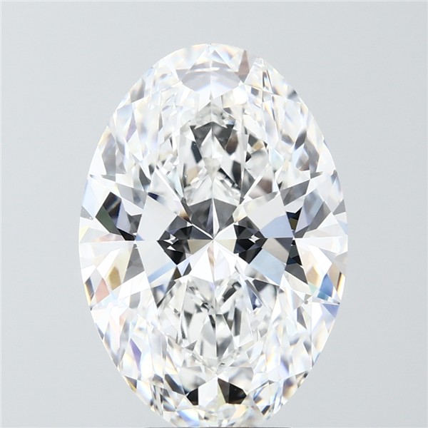 6.08 ct. oval Lab Grown Diamond front image