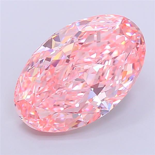 6.54 ct. oval Lab Grown Diamond front image