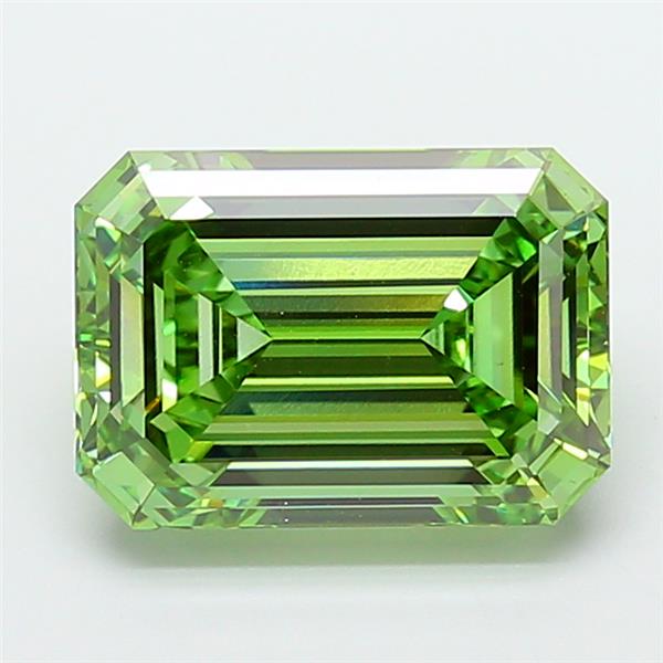 5.56 ct. emerald Lab Grown Diamond front image
