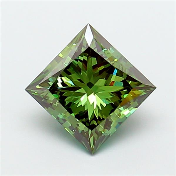 2.10 ct. princess Lab Grown Diamond front image