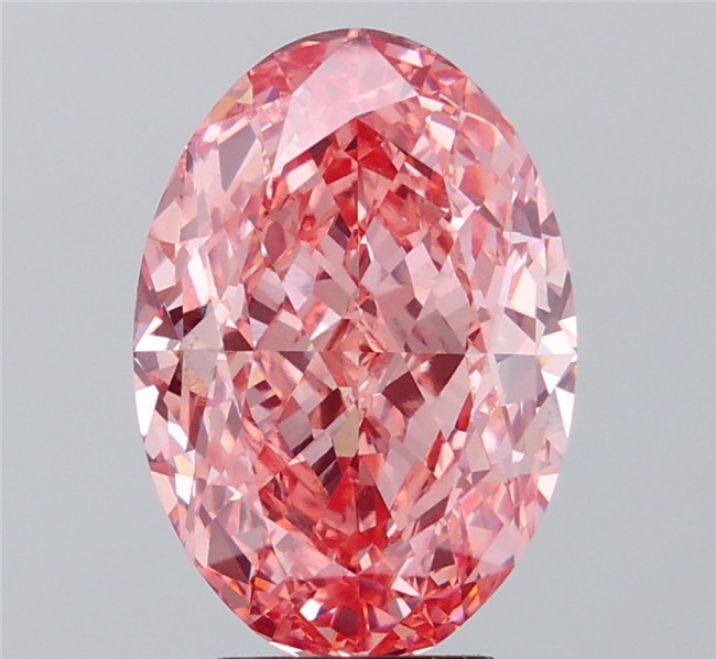 7.03 ct. oval Lab Grown Diamond front image