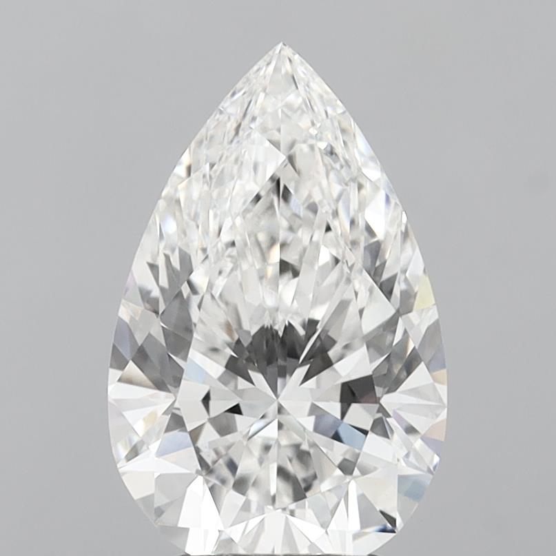 3.06 carat f VVS2 EX Cut IGI pear diamond
