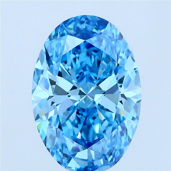 2.10 ct. oval Lab Grown Diamond front image