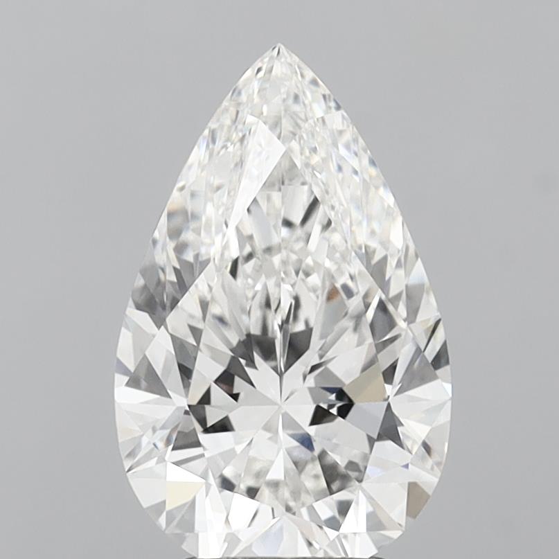 3.01 carat f VVS2 EX Cut IGI pear diamond