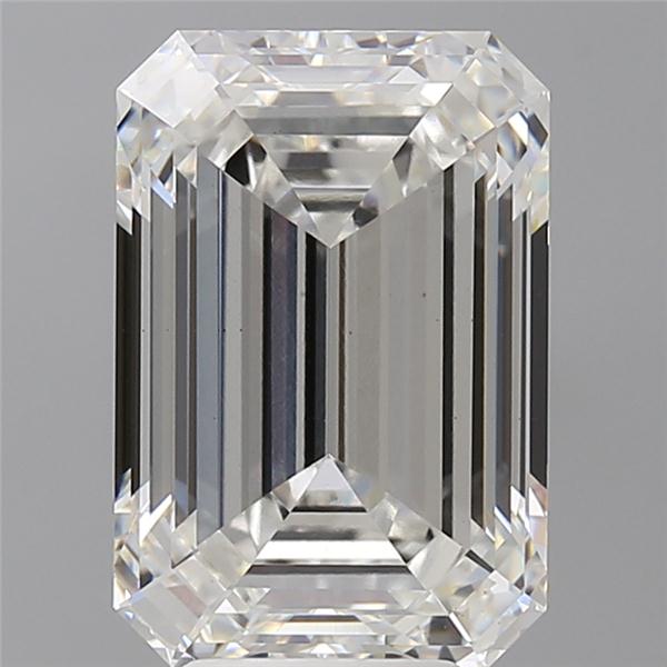6.09 ct. emerald Lab Grown Diamond front image