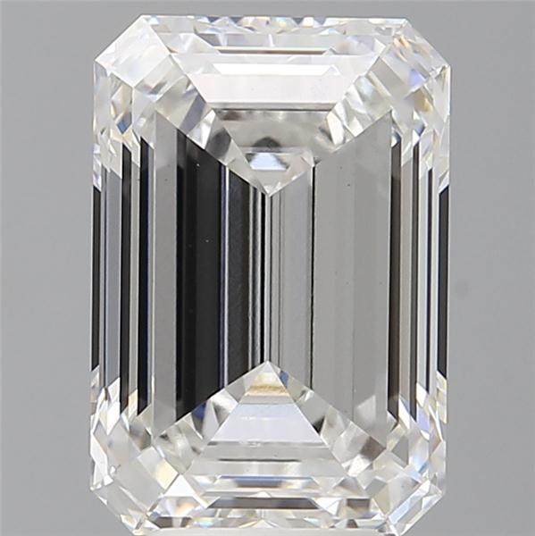 5.60 ct. emerald Lab Grown Diamond front image