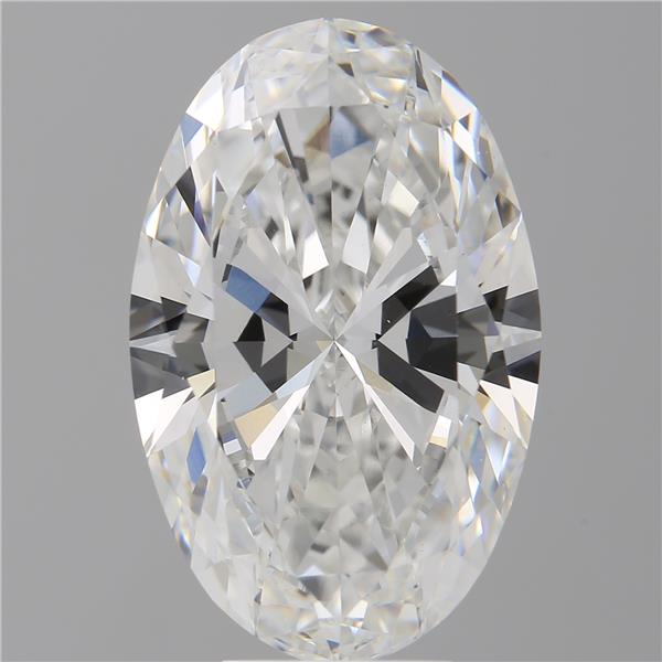 7.08 ct. oval Lab Grown Diamond front image