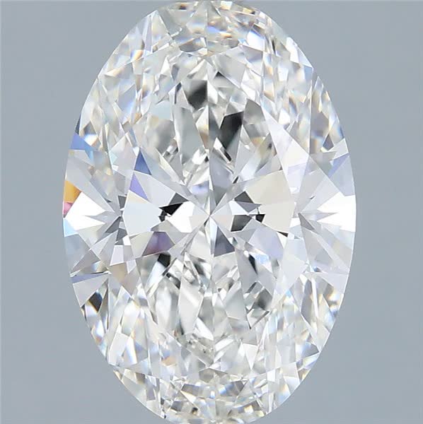 3.02 ct. oval Lab Grown Diamond front image