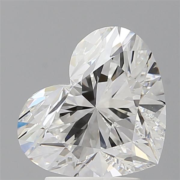 3.09 carat f VVS1 EX Cut IGI heart diamond