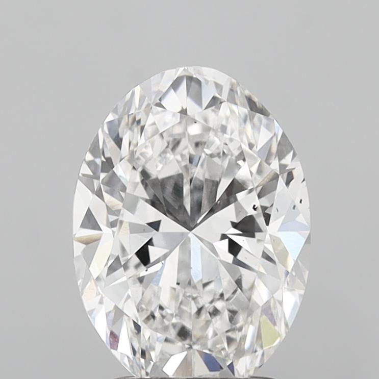 2.10 ct. oval Lab Grown Diamond front image