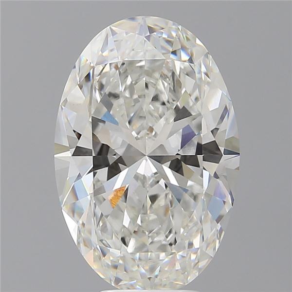 6.09 ct. oval Lab Grown Diamond front image