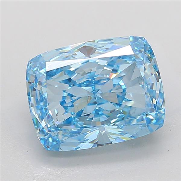 6.56 ct. cushion Lab Grown Diamond front image