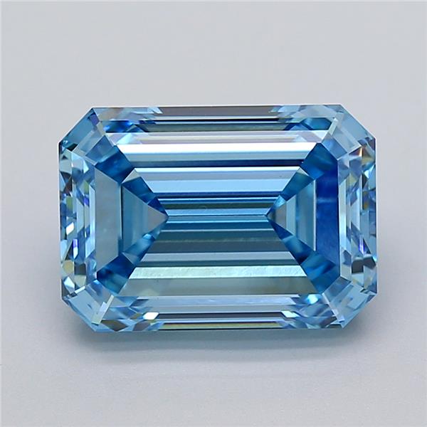 6.10 ct. emerald Lab Grown Diamond front image