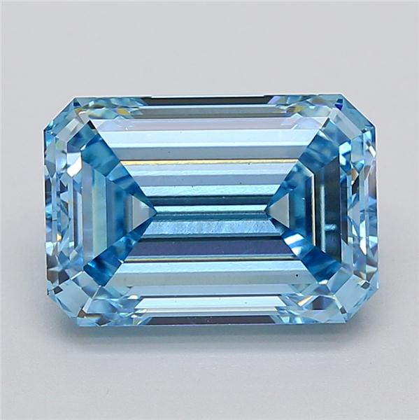 6.09 ct. emerald Lab Grown Diamond front image