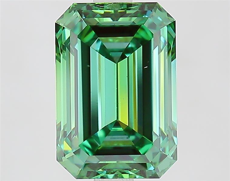 3.04 ct. emerald Lab Grown Diamond front image