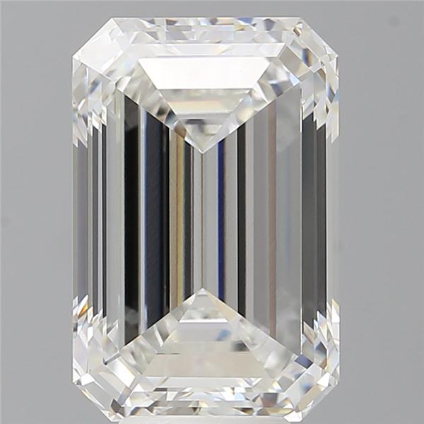 7.09 ct. emerald Lab Grown Diamond front image