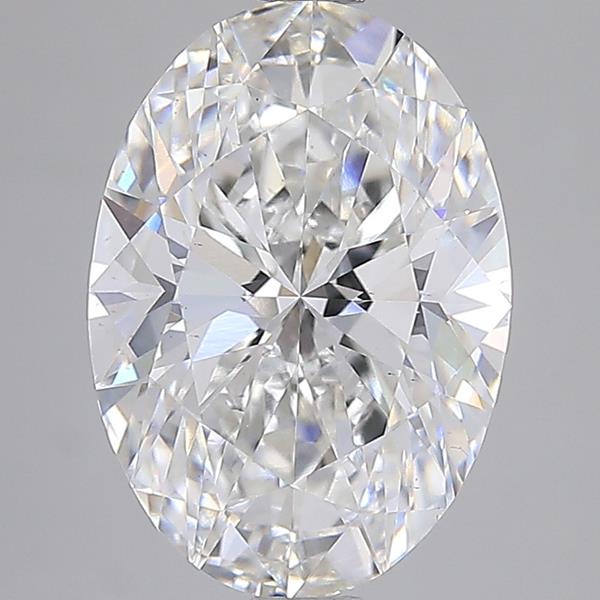 3.85 ct. oval Lab Grown Diamond front image