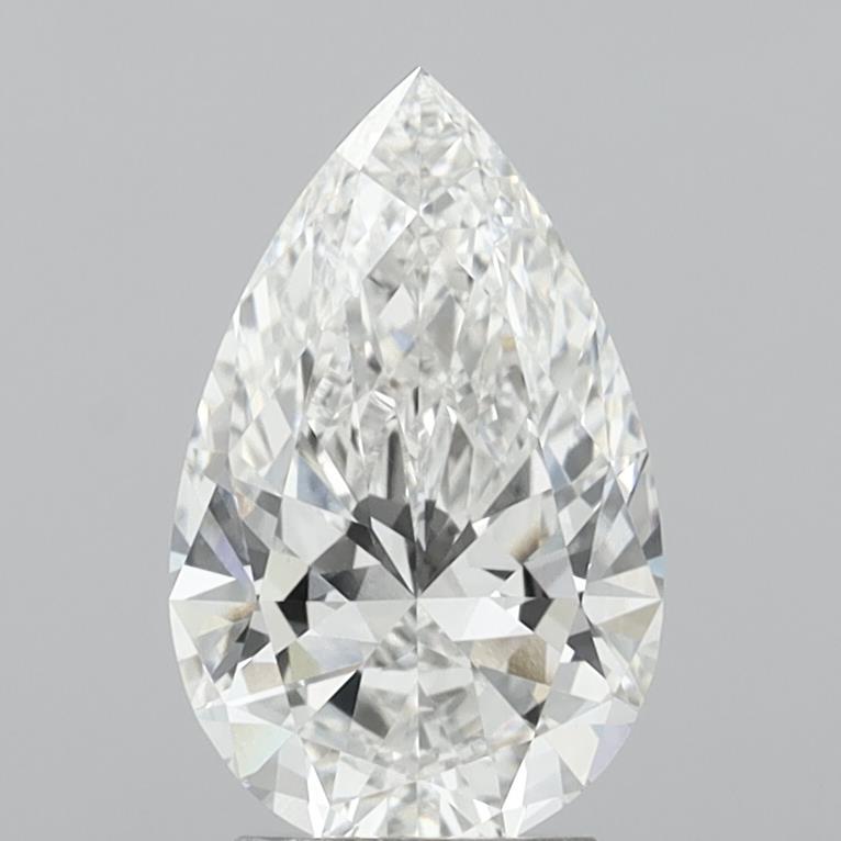 3.03 carat f VVS2 EX Cut IGI pear diamond