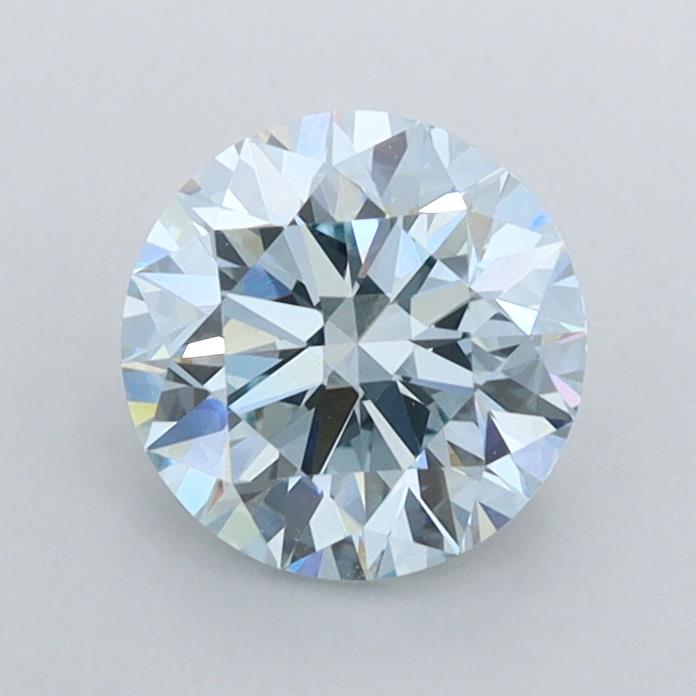 1.05 carat fancy  blue VVS2 EX Cut IGI round diamond