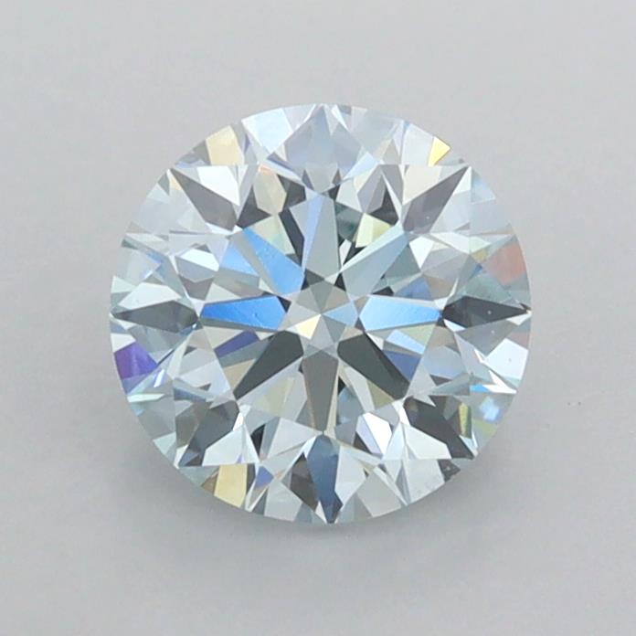 1 carat fancy  blue VVS2 EX Cut IGI round diamond
