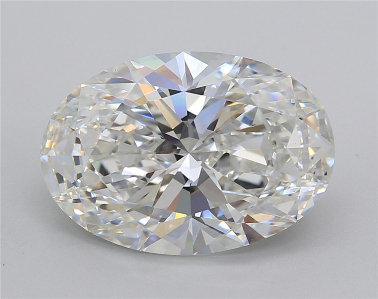 6.02 ct. oval Lab Grown Diamond front image