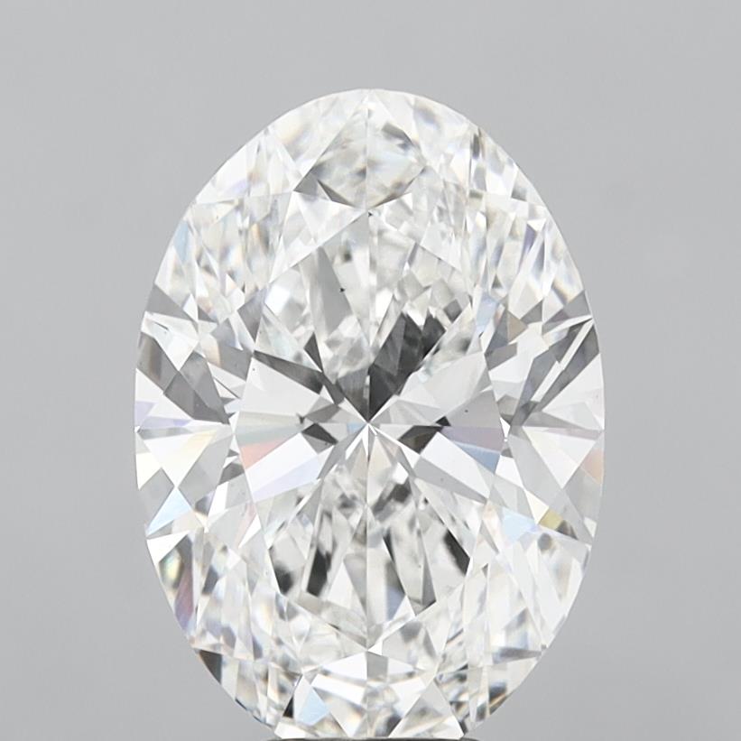 7.03 ct. oval Lab Grown Diamond front image