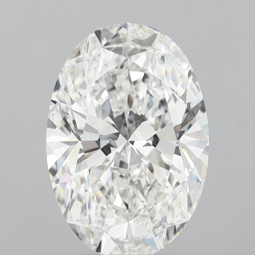 7.03 ct. oval Lab Grown Diamond front image