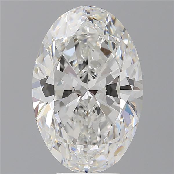 6.09 ct. oval Lab Grown Diamond front image
