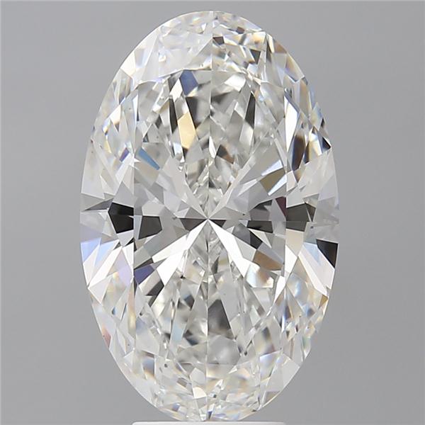 6.10 ct. oval Lab Grown Diamond front image