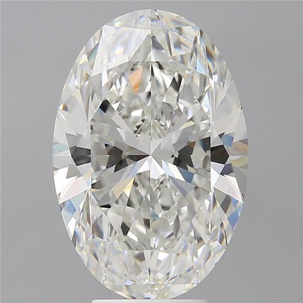 6.09 ct. oval Lab Grown Diamond front image
