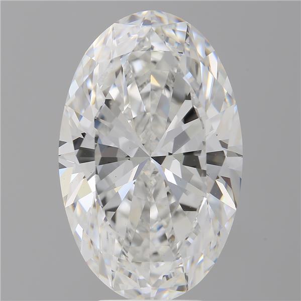 7.03 ct. oval Lab Grown Diamond front image