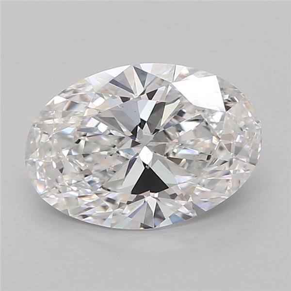 3.02 ct. oval Lab Grown Diamond front image