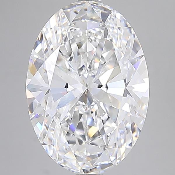 7.08 ct. oval Lab Grown Diamond front image