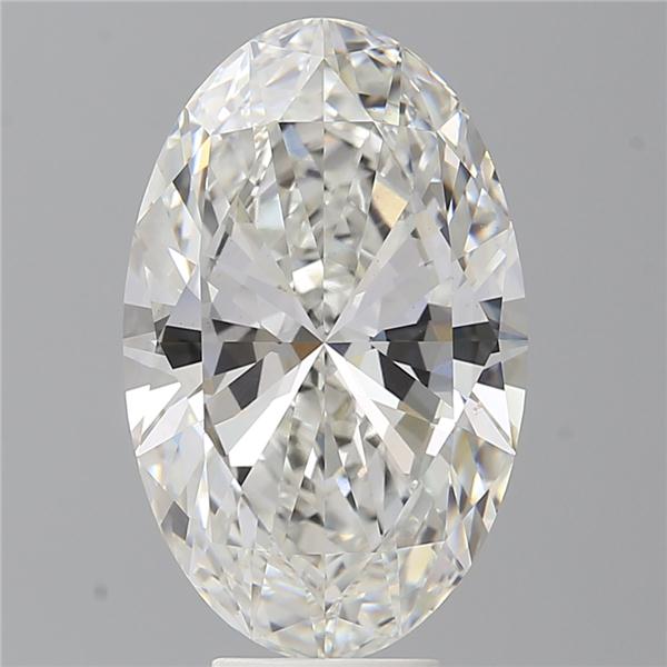 7.03 ct. oval Lab Grown Diamond front image