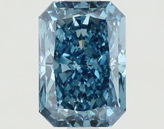 1.09 carat fancy vivid  blue VS2 EX Cut IGI radiant diamond