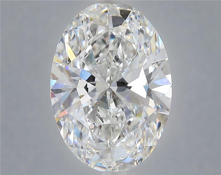 6.02 ct. oval Lab Grown Diamond front image