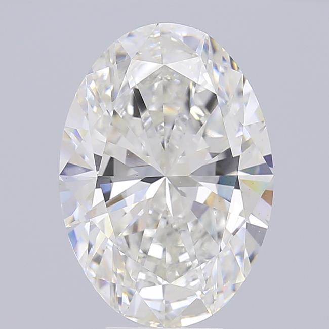 7.03 ct. oval Lab Grown Diamond front image