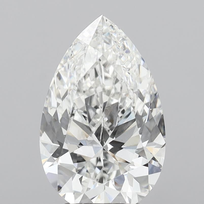 3.08 carat f VS1 EX Cut IGI pear diamond