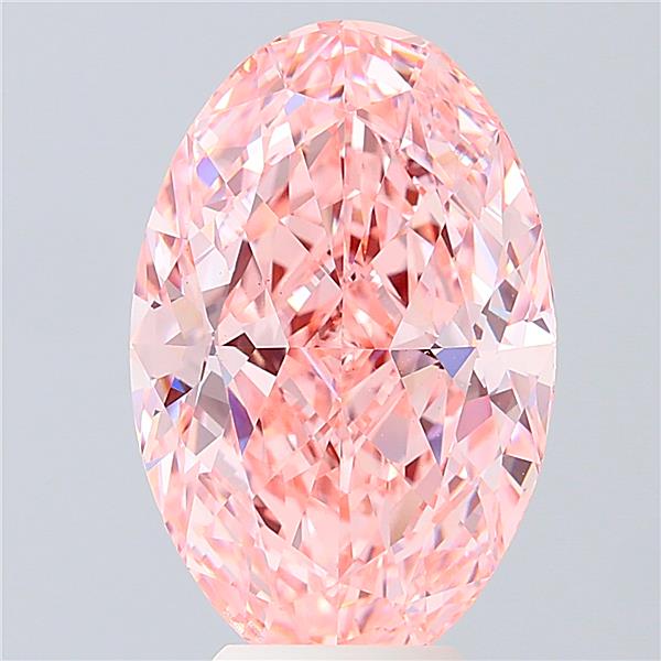 6.55 ct. oval Lab Grown Diamond front image