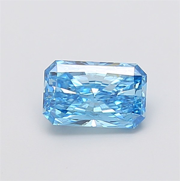 1.04 carat fancy vivid  blue VS2 EX Cut IGI radiant diamond