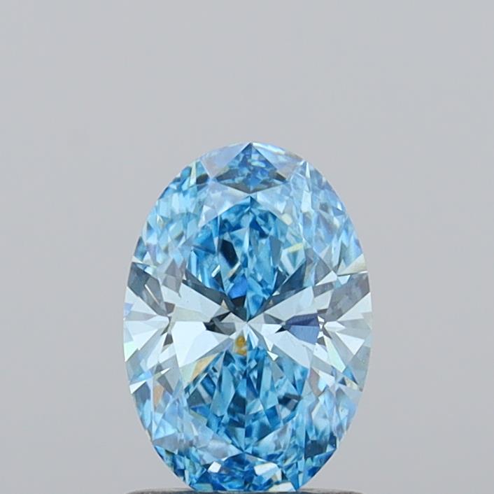 1.01 carat fancy vivid  blue VS1 EX Cut IGI oval diamond