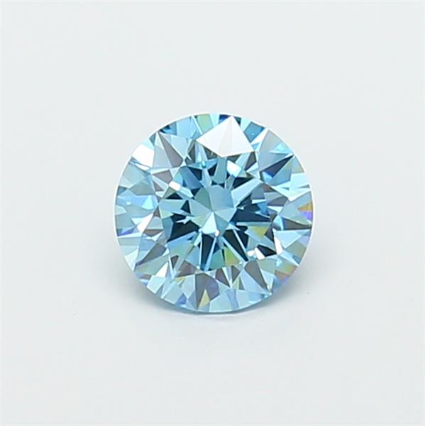 1.08 carat fancy vivid  blue VVS2 EX Cut IGI round diamond