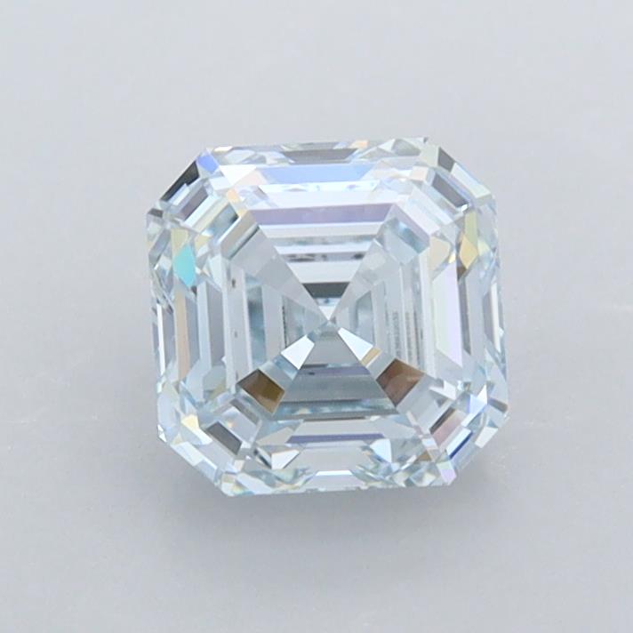 1.01 carat fancy light  blue VS1 EX Cut IGI asscher diamond