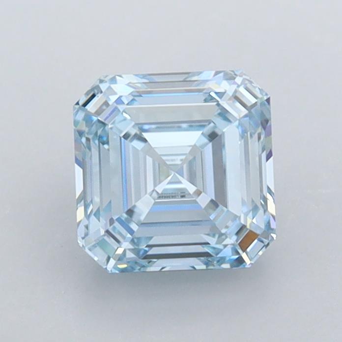 1.04 carat fancy intense  blue VVS2 EX Cut IGI asscher diamond