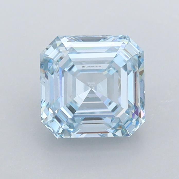1.02 carat fancy intense  blue VVS1 EX Cut IGI asscher diamond