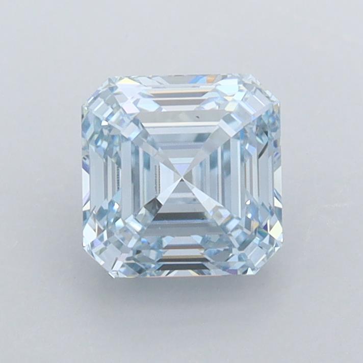 1.03 carat fancy  blue VS1 EX Cut IGI asscher diamond