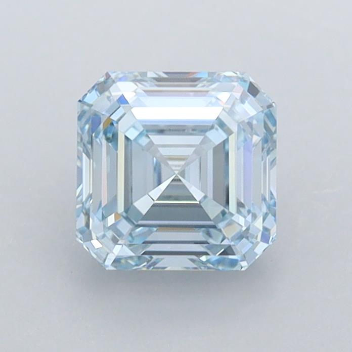 1 carat fancy  blue VVS2 EX Cut IGI asscher diamond