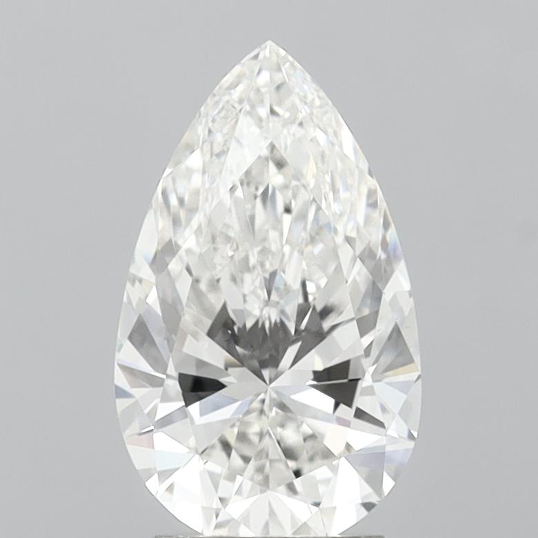 3.12 carat f VS2 EX Cut IGI pear diamond
