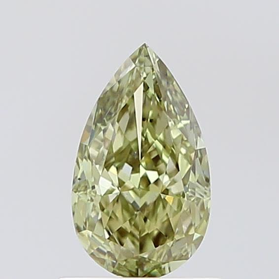 1.02 carat fancy vivid  green VS2 EX Cut IGI pear diamond