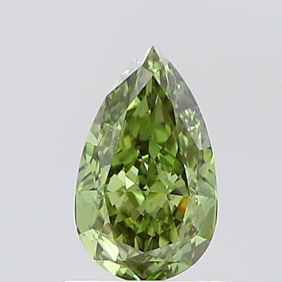 1.01 carat fancy vivid  green VS1 EX Cut IGI pear diamond